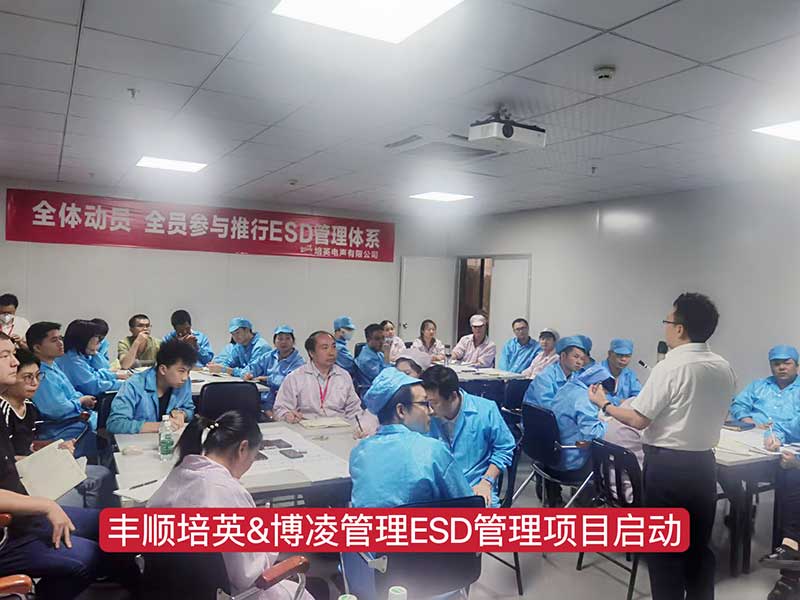 博凌管理為Tier1車載供應商培英電聲公司導入ESD管理系統(tǒng)，提升產(chǎn)品質量穩(wěn)定可靠性
